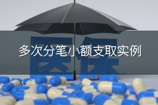多次分笔小额支取实例